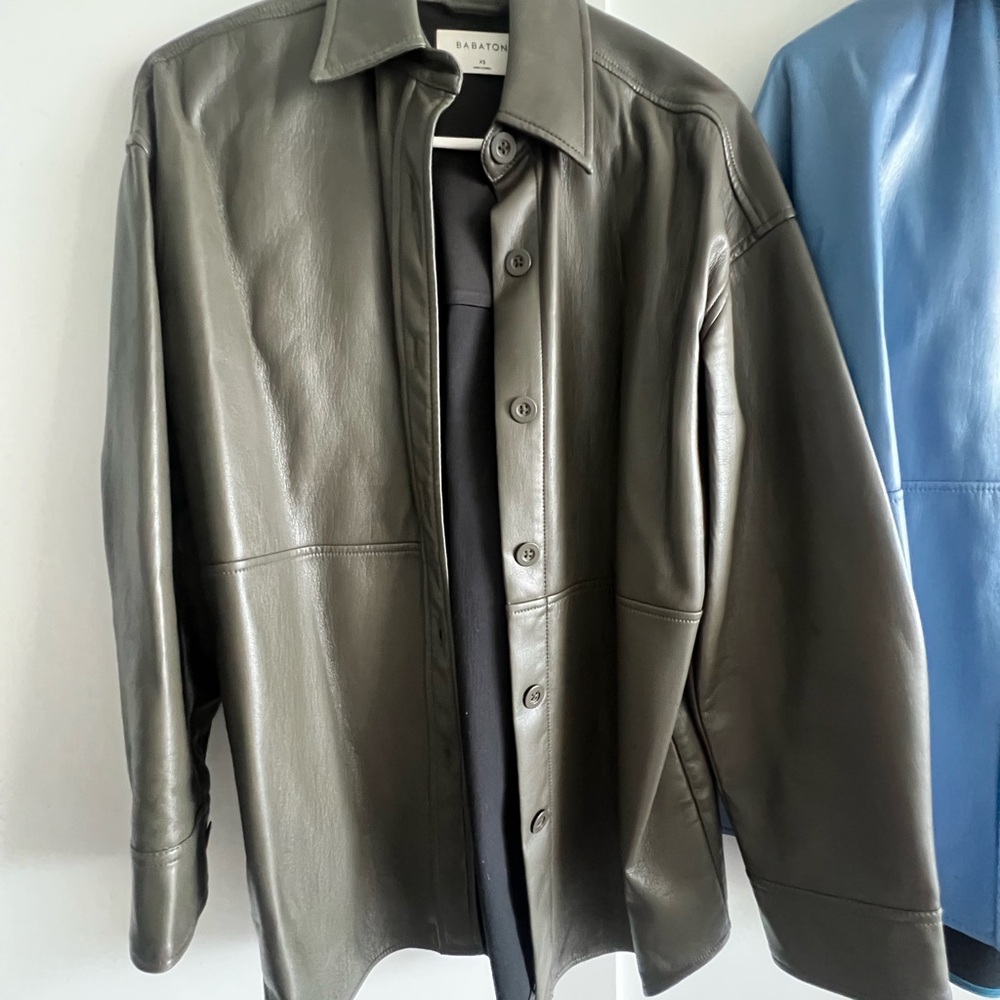Babaton Pelli Shirt Jacket in Olive